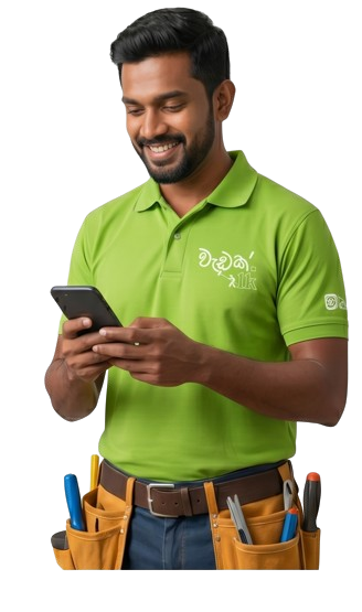 Professional service worker connecting with homeowners